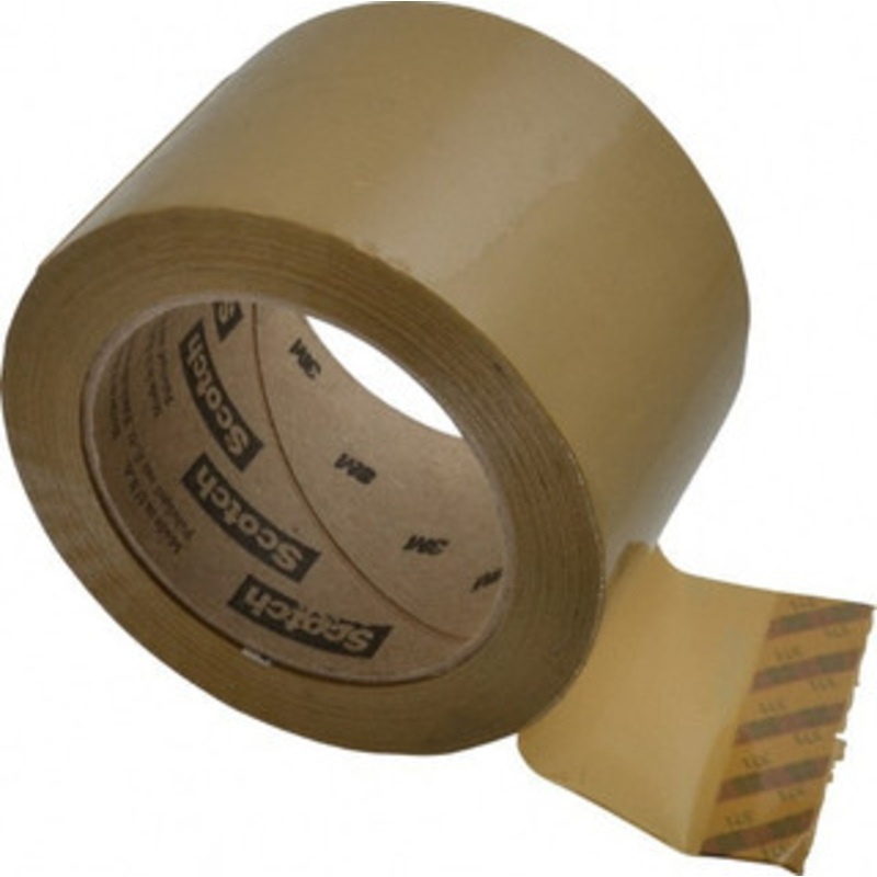 3M 3 x 110 Yd Natural (Color) Rubber Adhesive Sealing Tape Polypropylene Film Backing, 1.9 mil Thick, 44 Lb Tensile Strength, Series 371 7100088510 – 65322885