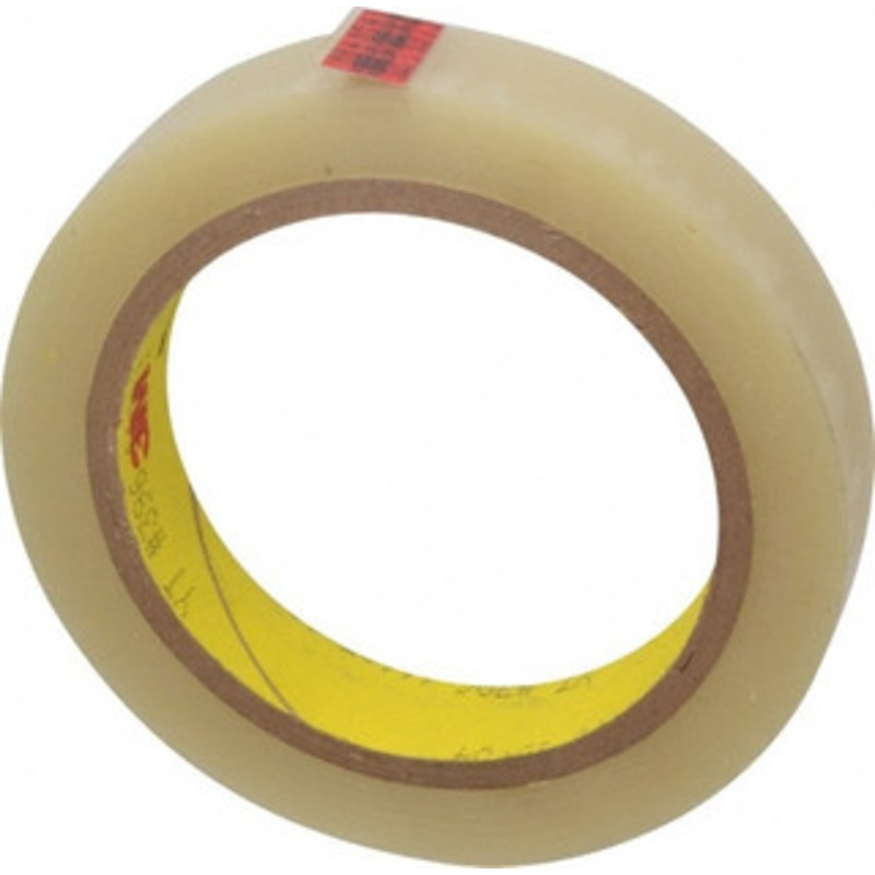 3M 36 Yd x 3/4 Clear Polyester Film Tape 4.1 mil, Rubber Adhesive, 43 Lb/In Tensile Strength, Series 396 7000048488 – 04582391