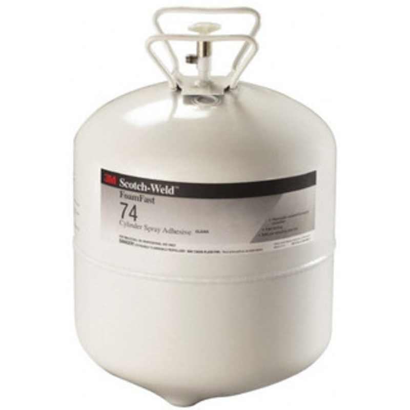 3M 37 Lb Cartridge Red Spray Adhesive High Tack, 210F Heat Resistance, 44 Sq Ft Coverage, Medium Strength Bond, 60 min Max Bonding Time, Series FoamFast74 7100138813 – 32917858