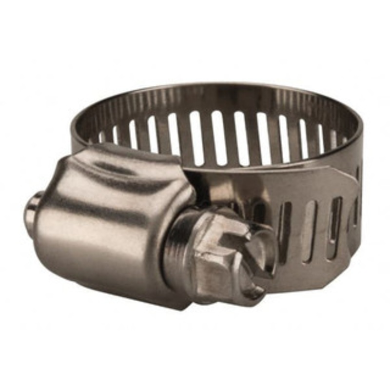 Value Collection SAE Size 12, 1/2 to 1-1/4 Diam, Stainless Steel Worm Drive Clamp 1/2 Wide, Material Grade 201 MS01D1332 – 40778649