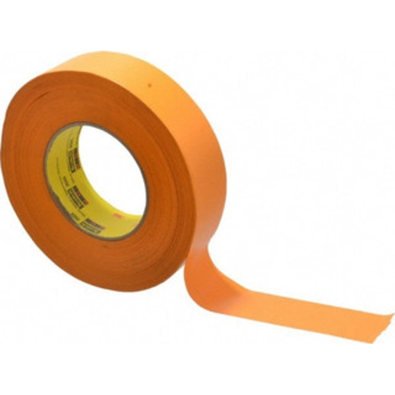 3M 1-1/2 Wide x 180 ft. Long x 9.5 mil Orange Paper Masking Tape Rubber Adhesive, 49 Lb/In Tensile Strength, Series 2525 7000088507 – 04583019