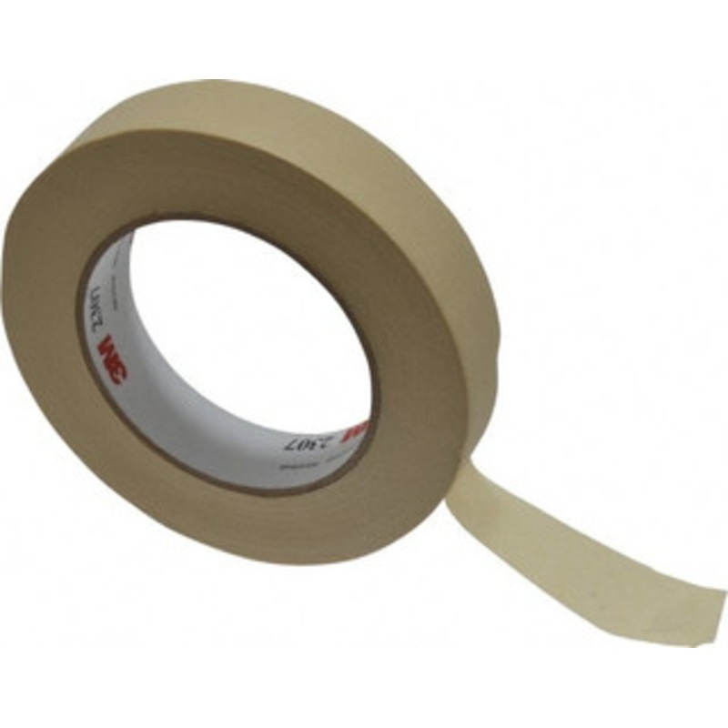 3M 1 Wide x 180 ft. Long x 5.2 mil Tan Paper Masking Tape Rubber Adhesive, 23 Lb/In Tensile Strength, Series 2307 7000123531 – 65364291