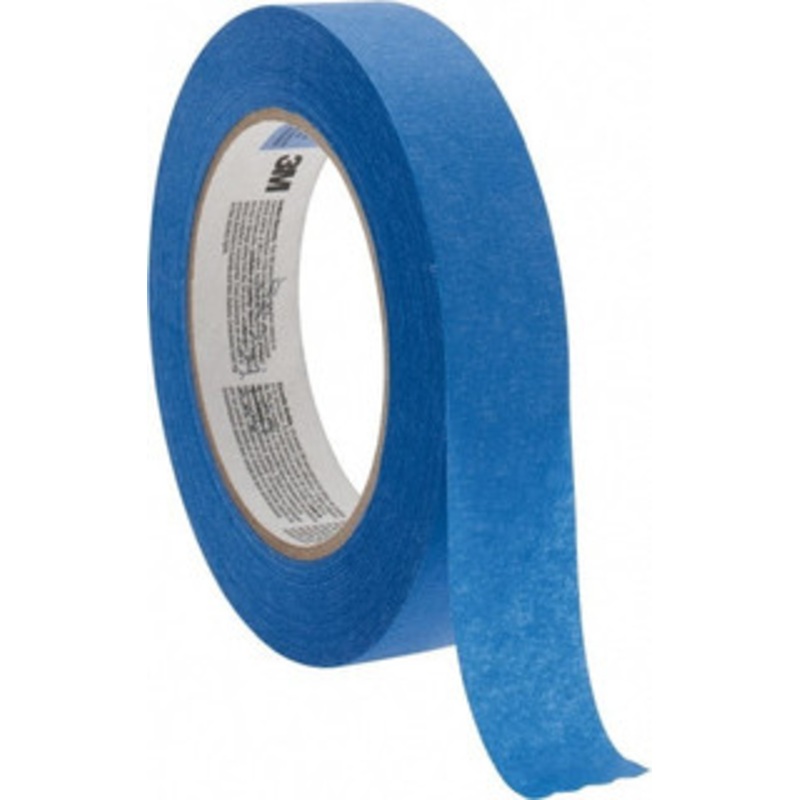 3M 1 Wide x 180 ft. Long x 5.7 mil Blue Paper Masking Tape Acrylic Adhesive, 27 Lb/In Tensile Strength, Series 2090 7100186979 – 05573142