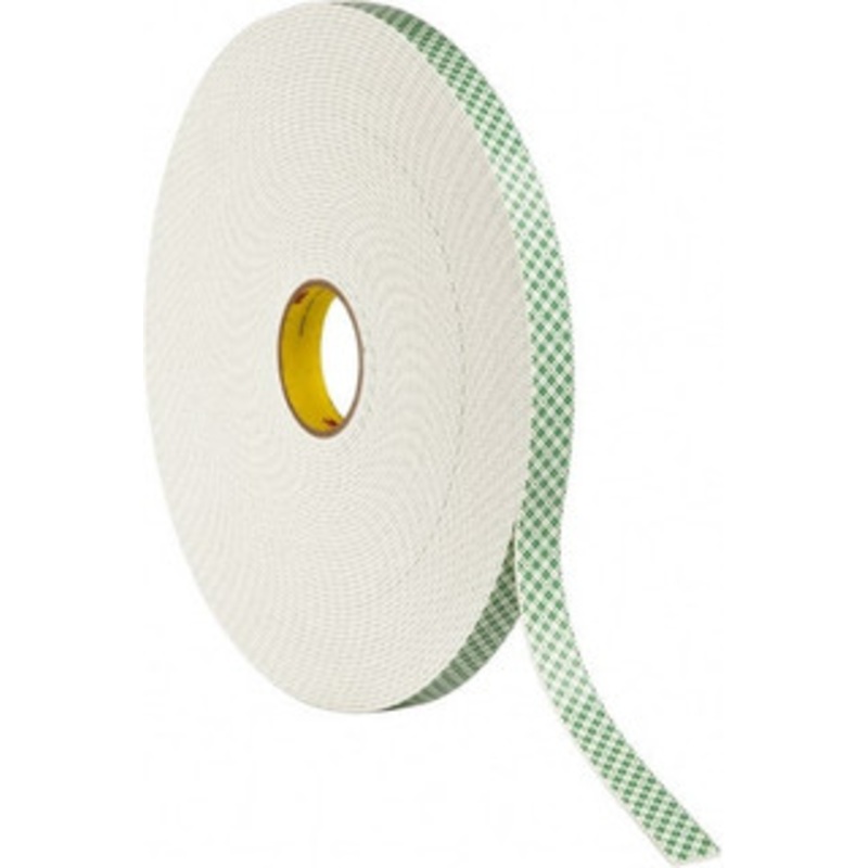 3M 1 x 36 Yd Acrylic Adhesive Double Sided Tape 1/8 Thick, Off-White, Urethane Foam Liner, Continuous Roll, Series 4008 7000048483 – 65364549