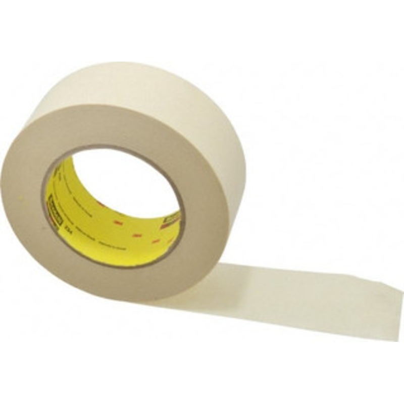 3M 2 Wide x 180 ft. Long x 5.9 mil Tan Paper Masking Tape Rubber Adhesive, 27 Lb/In Tensile Strength, Series 234 7000048944 – 71171565