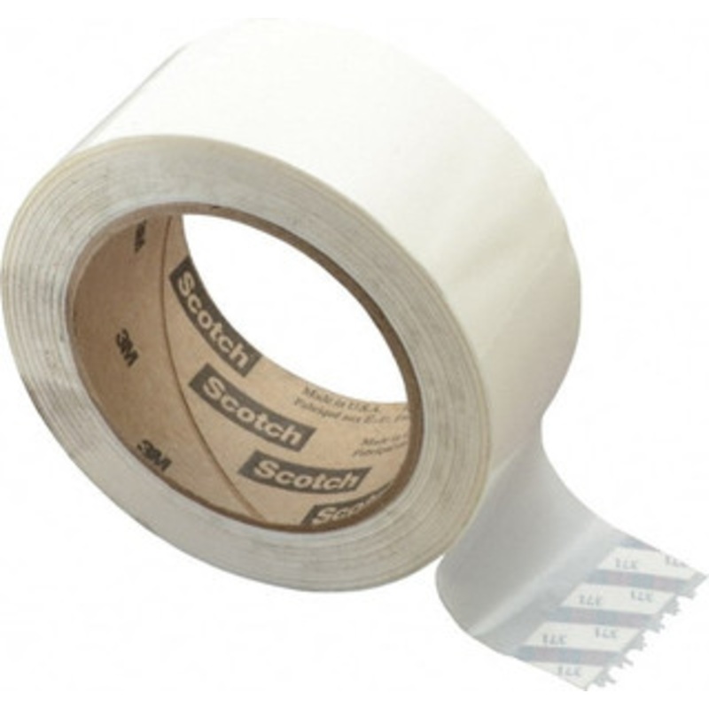 3M 2 x 110 Yd White Rubber Adhesive Sealing Tape Polypropylene Film Backing, 1.9 mil Thick, 44 Lb Tensile Strength, Series 371 7000123427 – 65322893
