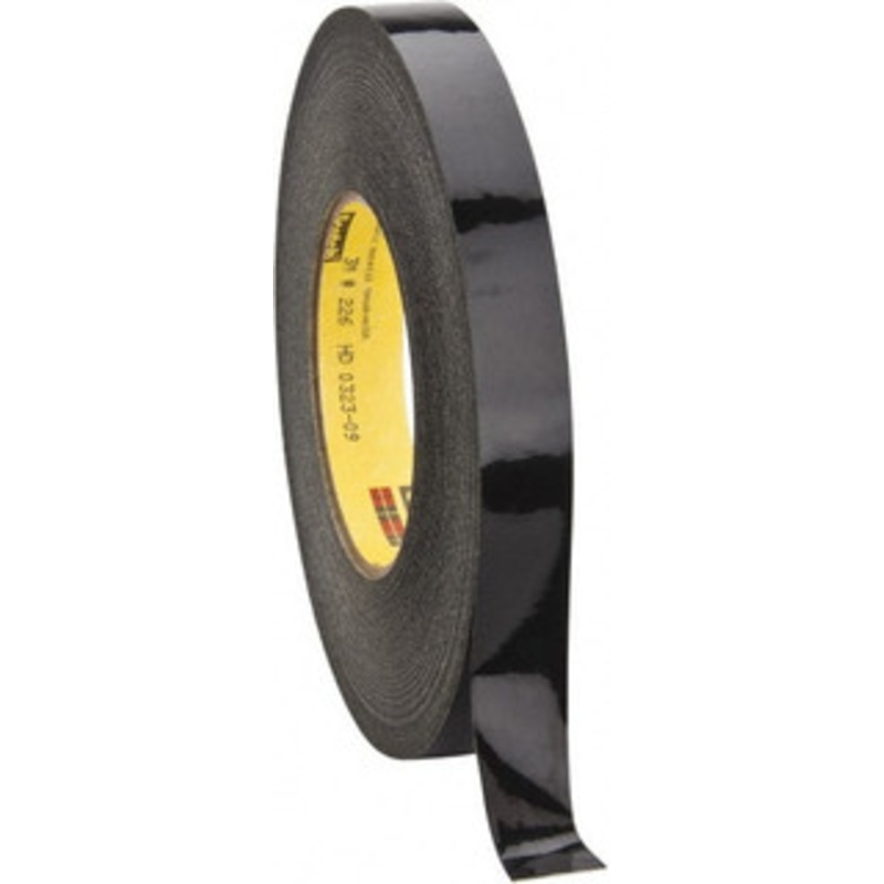 3M 3/4 Wide x 180 ft. Long x 10.6 mil Black Crepe Paper Masking Tape Rubber Adhesive, 34 Lb/In Tensile Strength, Series 226 7000048632 – 06269500