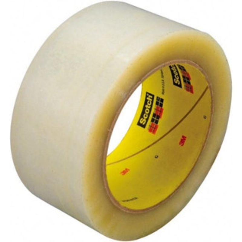 3M 36mm x 50m Clear Rubber Adhesive Sealing Tape Polyester Film Backing, 3.4 mil Thick, 67 Lb Tensile Strength, Series 355 7010335779 – 52612595
