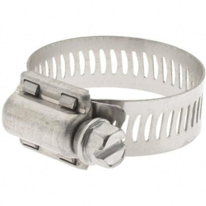Value Collection SAE Size 16, 21 to 38mm Diam Stainless Steel Worm Drive Clamp 24136-100 – 31884455