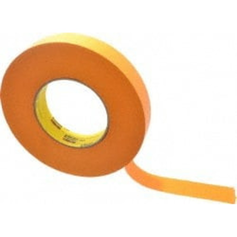 3M 1 Wide x 180 ft. Long x 9.5 mil Orange Paper Masking Tape Rubber Adhesive, 49 Lb/In Tensile Strength, Series 2525 7100016326 – 04583035