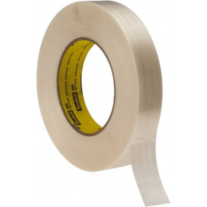 3M 1 x 60 Yd Clear Rubber Adhesive Packaging Tape Polypropylene Film Backing, 7.7 mil Thick, 270 Lb Tensile Strength, Series 880 7000123809 – 86285046