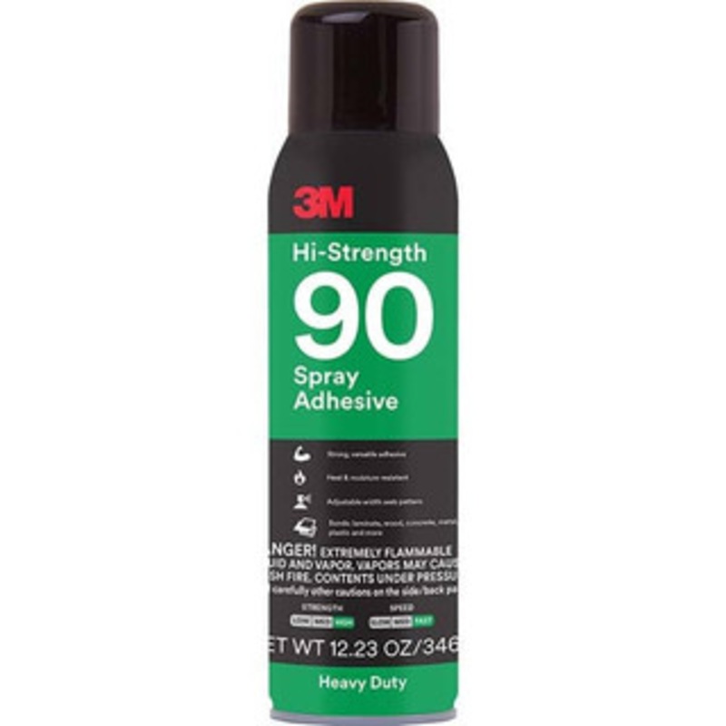 3M 12.23 oz Aerosol Clear Spray Adhesive High Tack, 250F Heat Resistance 7010366483 – 39907449