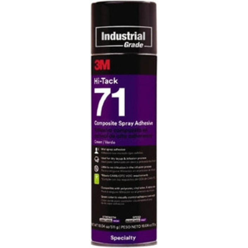 3M 18.04 oz Aerosol Green Spray Adhesive High Tack, 205F Heat Resistance, High Strength Bond 7010412264 – 31122849