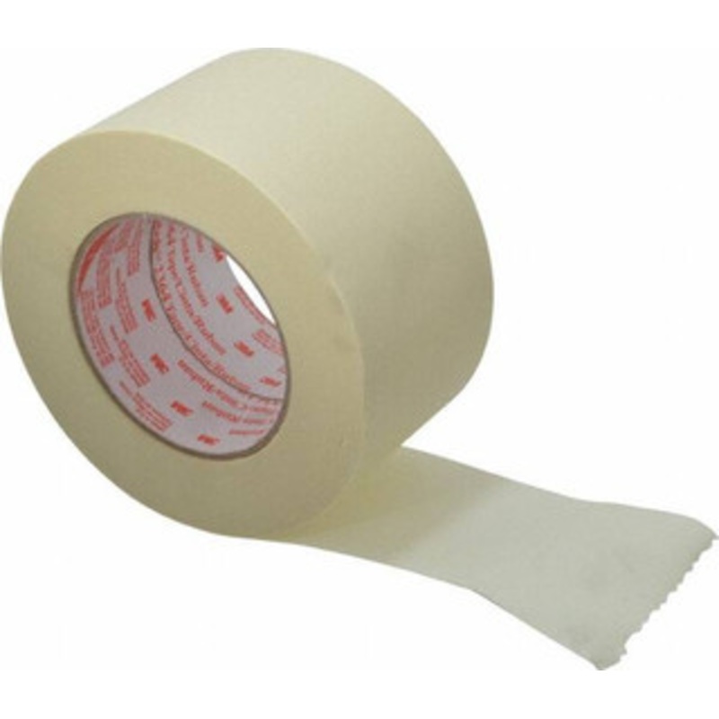 3M 3 Wide x 180 ft. Long x 6.5 mil Tan Paper Masking Tape Rubber Adhesive, 24 Lb/In Tensile Strength, Series 2364 7000088407 – 06270276