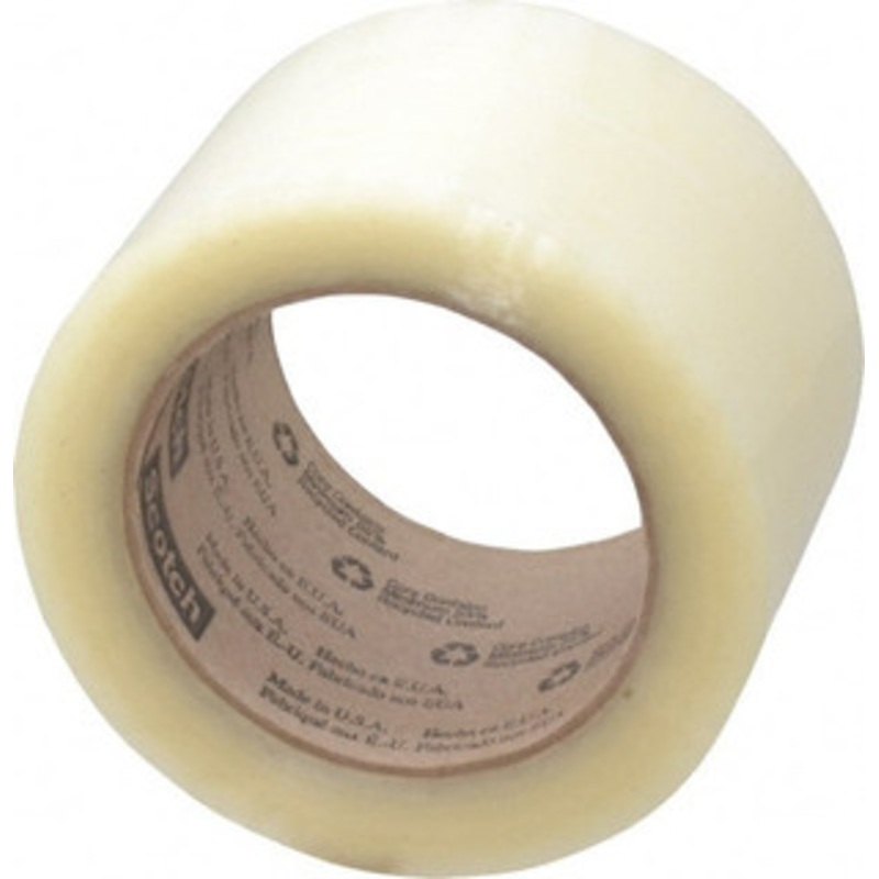 3M 3 x 110 Yd Clear Rubber Adhesive Sealing Tape Polypropylene Film Backing, 1.9 mil Thick, 44 Lb Tensile Strength, Series 371 7100139450 – 65322810
