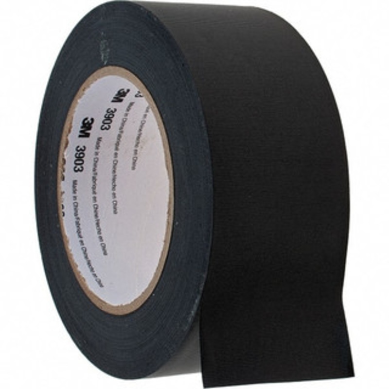 3M 50 Yd x 2 x 6.5 mil Black Vinyl Duct Tape Rubber Adhesive 7100145924 – 70494059