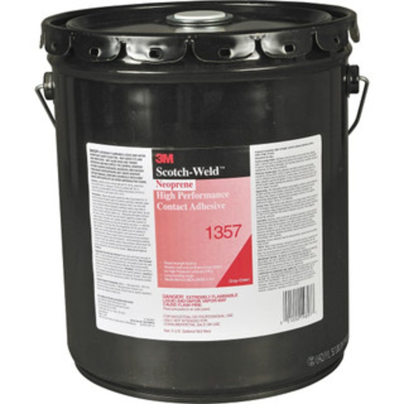 3M Construction Adhesives, Chemical Type: Neoprene, Application: Wall Lining and Flooring, Container Size Range: 5 Gal. 49.9 Gal., Container Size (fl. oz.): 640, Container Type: Pail, Color: Gray 00021200198977 – 73163842