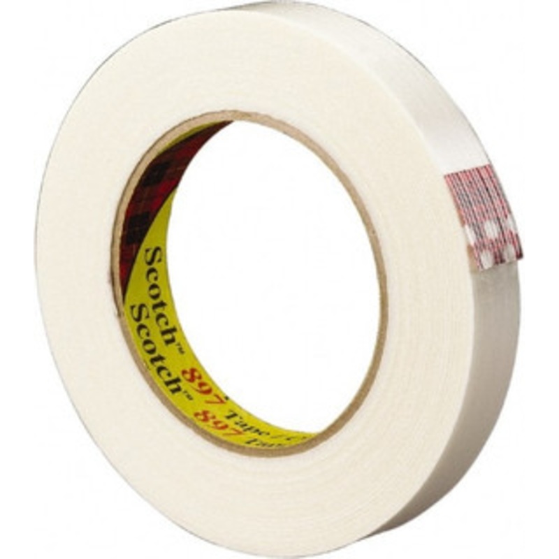 3M Filament & Strapping Tape, Type: Filament Tape, Color: Clear, Width (Inch): 3/8, Length (yd): 60.00 (Yards), Thickness (mil): 5.0000, Tensile Strength: 170 (Pounds) 7000123439 – 59069682