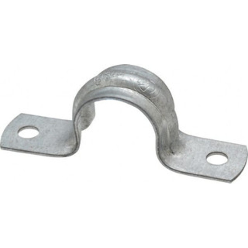 Thomas & Betts 1/2 Pipe, Steel, Zinc Plated Pipe or Conduit Strap 2 Mounting Holes HS901 – 54065180