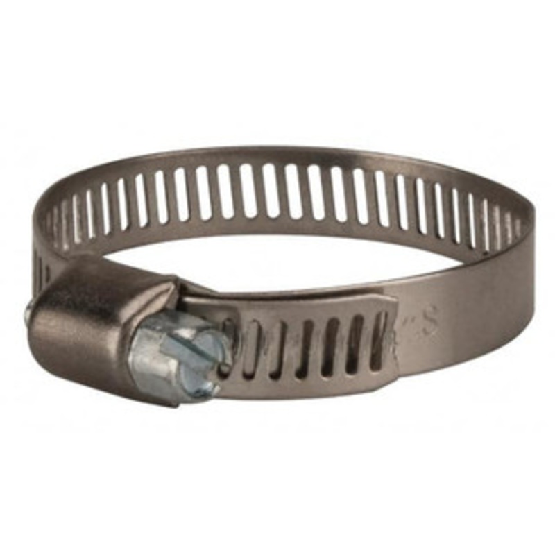 Value Collection SAE Size 20, 3/4 to 1-3/4 Diam, Stainless Steel/Carbon Steel Worm Drive Clamp 5/16 Wide, Material Grade 301 XM01B2144 – 40778680