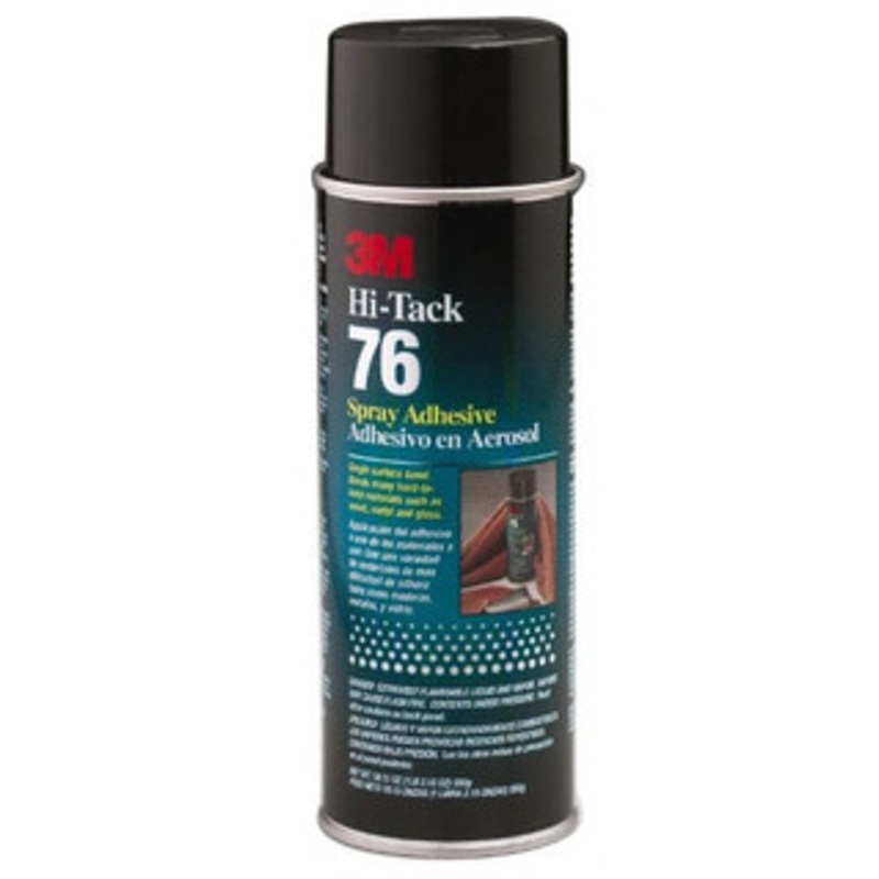 3M 24 oz Aerosol Clear Spray Adhesive High Tack, 160F Heat Resistance, 28 Sq Ft Coverage, High Strength Bond, 10 min Max Bonding Time, Flammable, Series High-Tack 76 7000046589 – 33010125