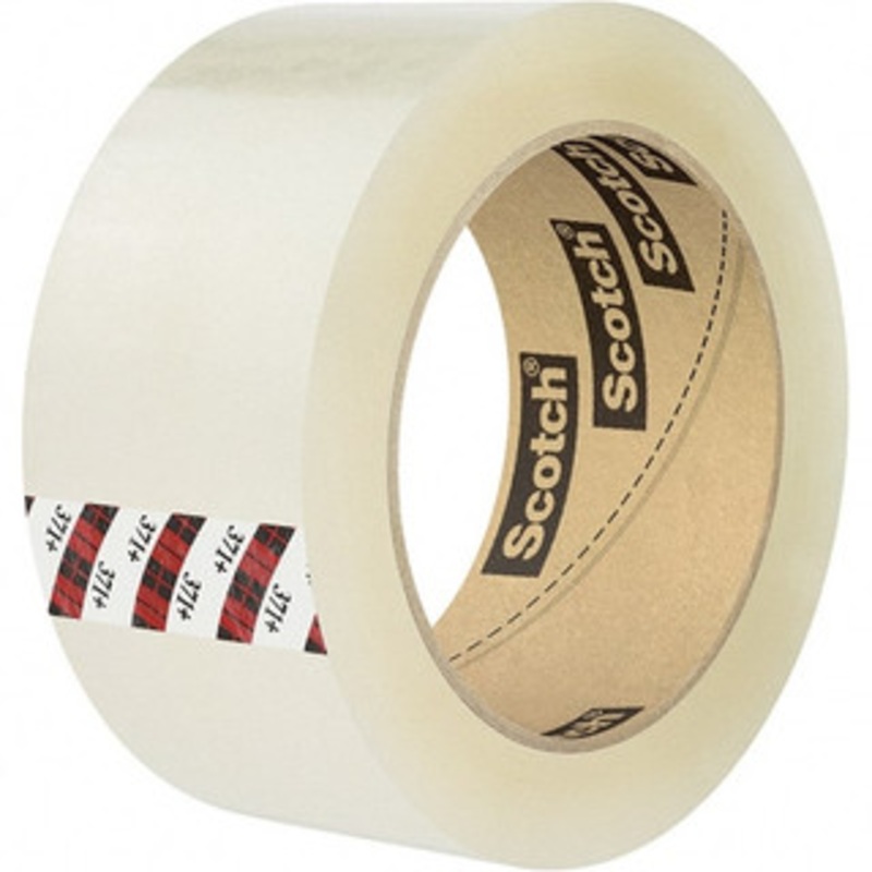 3M 72mm x 914m Clear Box Sealing & Label Protection Tape Tape # 371+ 7100166432 – 11027265