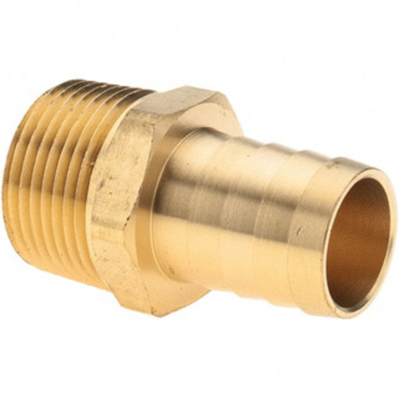 Value Collection 3/4 NPT Thread Hose Barb x Male NPT Connector 3/4 ID Hose, Brass 2750003440JP – 38208278