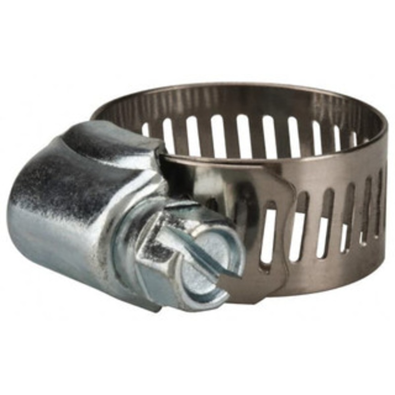 Value Collection SAE Size 10, 1/2 to 1-1/16 Diam, Stainless Steel/Carbon Steel Worm Drive Clamp 1/2 Wide, Material Grade 201 MS01B1427B – 40779506