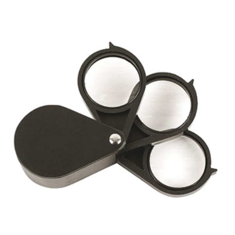 Precise Folding Pocket 5 to 20X Magnifier, 30mm (3 lenses) Lens Diameter – 1339