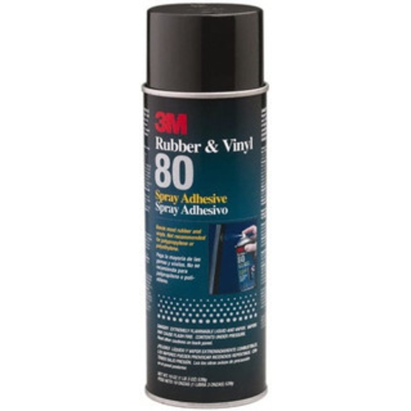 3M 19 oz Aerosol Yellow Spray Adhesive High Tack, 300F Heat Resistance, 28 Sq Ft Coverage, High Strength Bond, 30 min Max Bonding Time, Flammable, Series Rubber & Vinyl 80 7000028604 – 33010141