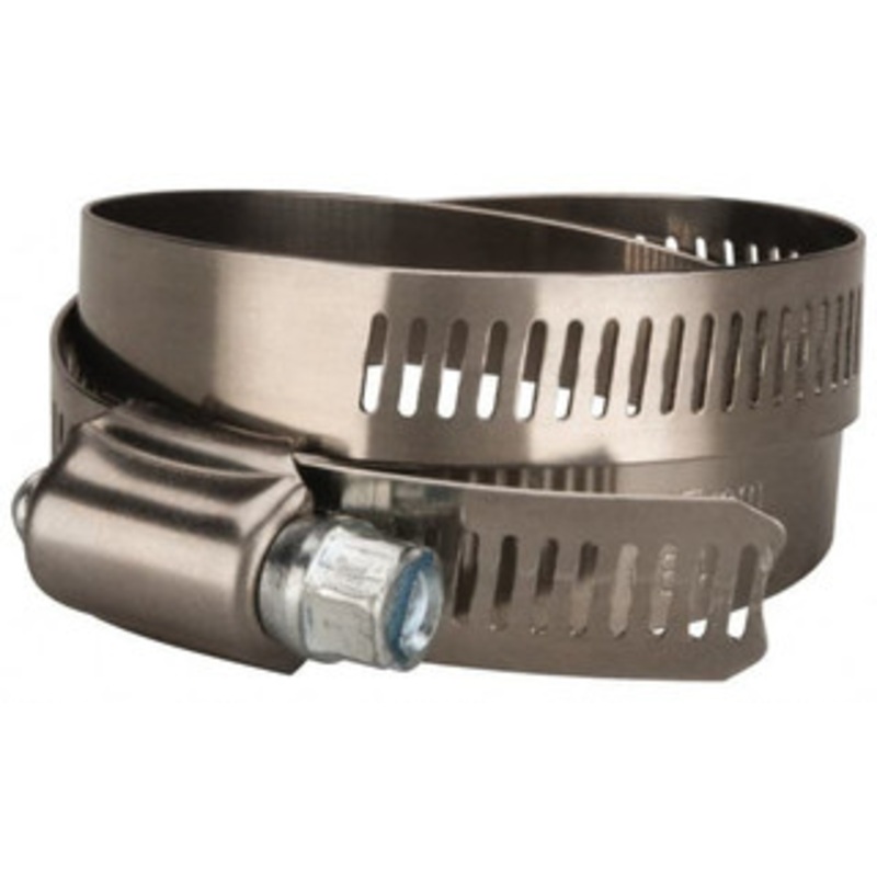 Value Collection SAE Size 64, 2-1/2 to 4-1/2 Diam, Stainless Steel/Carbon Steel Worm Drive Clamp 1/2 Wide, Material Grade 201 MS01B64114 – 40779324