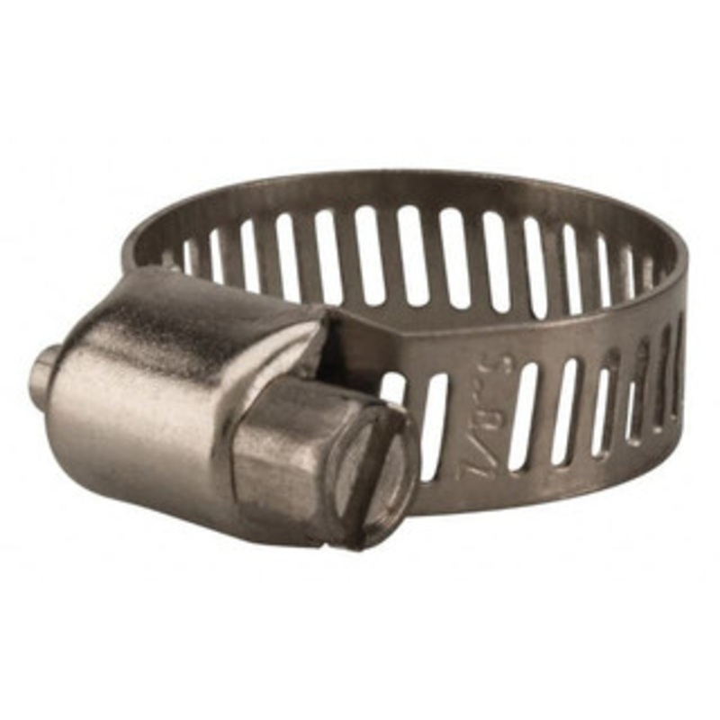 Value Collection SAE Size 6, 5/16 to 7/8 Diam, Stainless Steel Worm Drive Clamp 5/16 Wide, Material Grade 201 XM01D0822 – 40778565