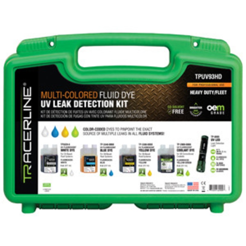 Tracer Products Multi-Colored Fluid Dye UV Leak Detection Kit – FUTPUV93HD