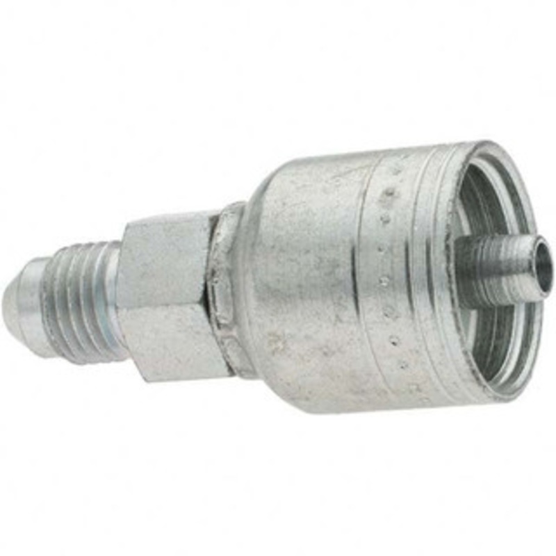 Value Collection 7/16-20 JIC Steel Hydraulic Hose Adapter -4 Hose Size, 1/4 Hose Diam, Series TTC BD-14730 – 53573374