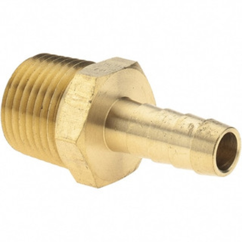 Value Collection 1/2 NPT Thread Hose Barb x Male NPT Connector 3/8 ID Hose, Brass 2750002440JP – 38208187