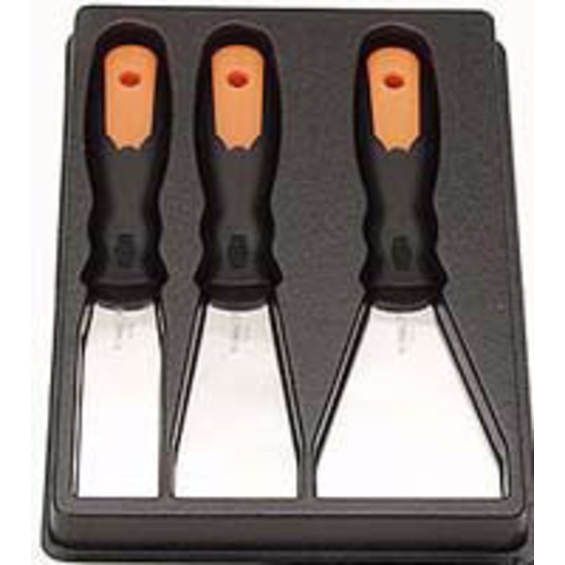 VIM Tools 3 Piece Flexible Stainless Steel Putty Knife Set – VMSS7100