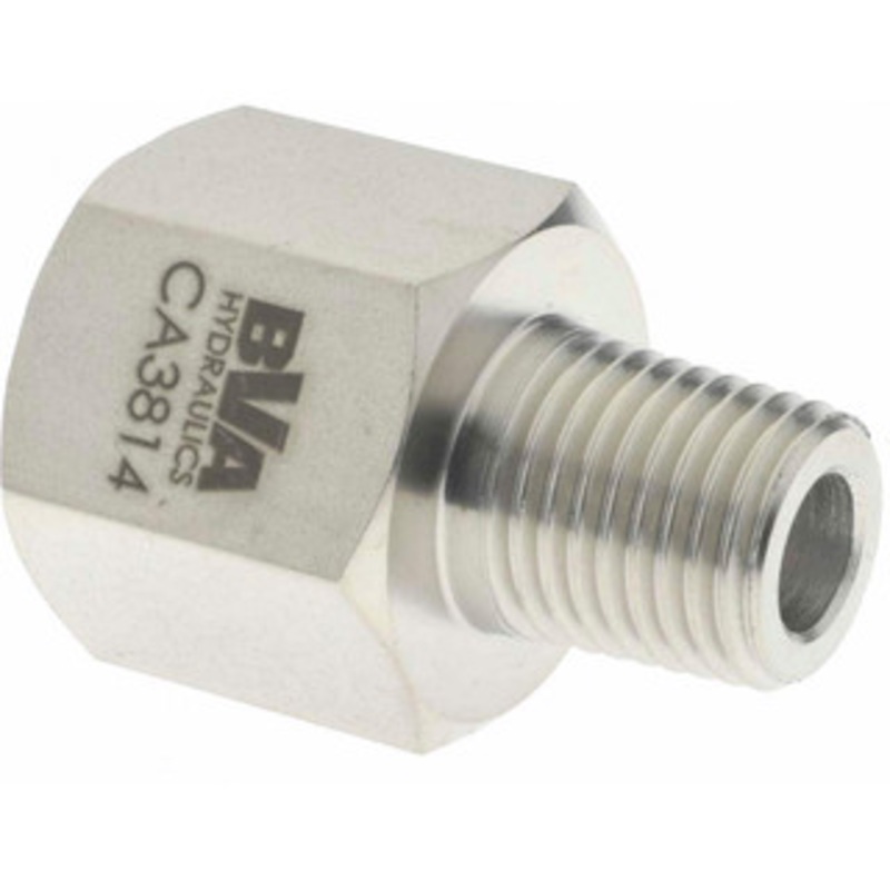 Value Collection 3/8 Female & 1/4 Male NPTF Steel Hydraulic Hose Adapter 10,000 psi PS-MH-HPC1-049 – 59755272