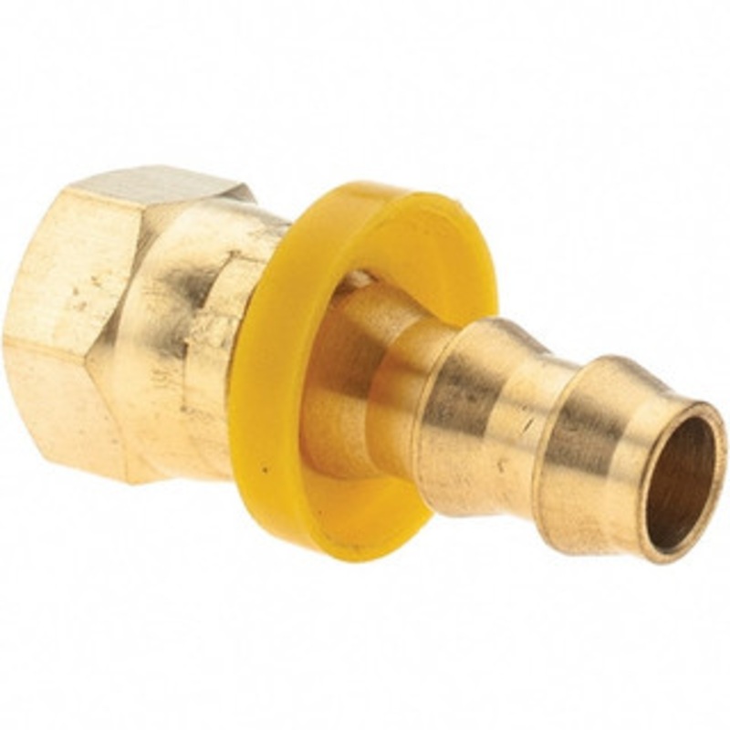 Value Collection 3/8 ID 9/16 UNF Barbed Push On Female Connector 3/8 OD, Brass 2754004230JP – 38212866