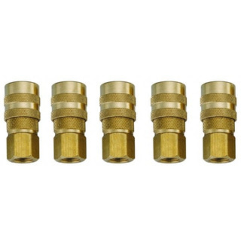 Value Collection 5 Piece 1/4 Body 1/4 NPT 145 psi ARO Pneumatic Coupling Plug Set Contains 5 Female Couplers 2321572511JP – 72476310