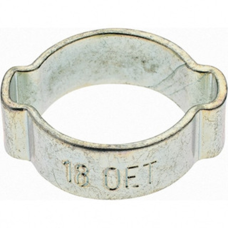 Value Collection Ear Clamps, Type: 2-Ear, Nominal Size: 5/8 (Inch), Inner Width of Ear (Decimal Inch): 0.197, Head Coating: Zinc-Plated, Clamping Range (mm): 15.0 – 18.0 BD-24049-5/8 – 66430893