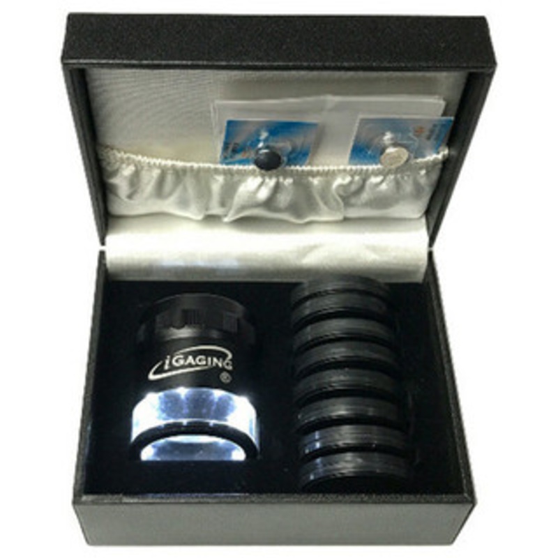 iGaging 10x Pocket Optical Comparator w/9 Reticles – 36-LED10-9