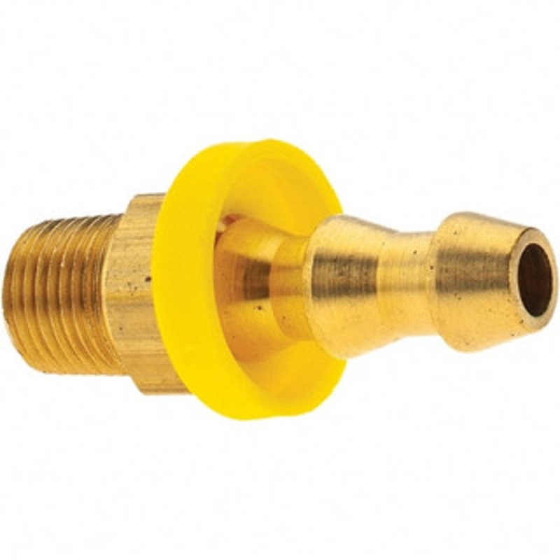 Value Collection 1/4 ID 1/8 NPT Barbed Push On Male Fitting Brass BD-11703-1 – 53580478