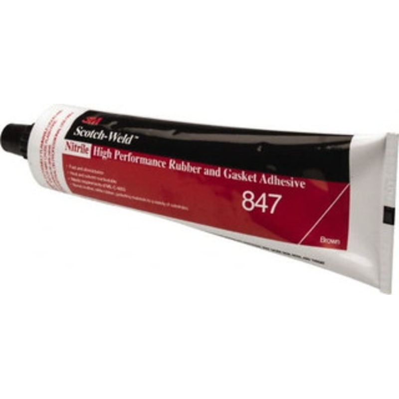 3M 5 oz Tube Brown Butyl Rubber Gasket Sealant 300F Max Operating Temp, Series 847 7000000794 – 33010018
