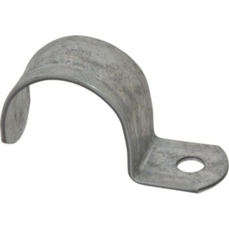 Thomas & Betts 1-1/2 Pipe, Steel, Zinc Plated Pipe or Conduit Strap 1 Mounting Hole HS105 – 54065107