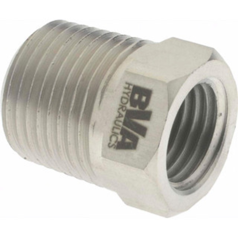 Value Collection 3/8 Male & 1/4 Female NPTF Steel Hydraulic Hose Bushing 10,000 psi PS-MH-HPC1-052 – 59755314