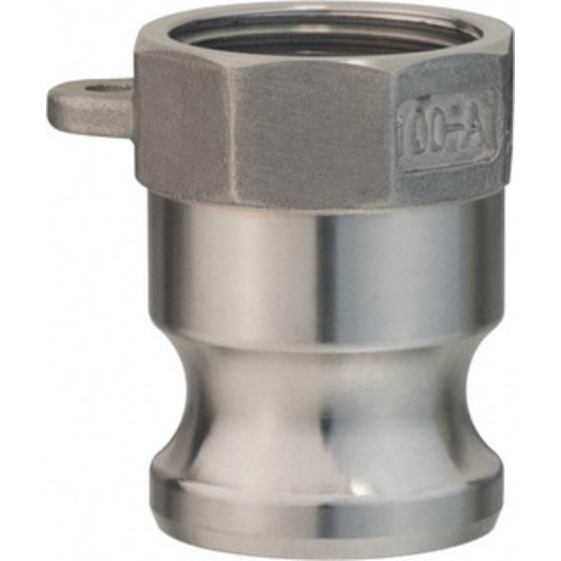 Value Collection 4 x 4 Cam & Groove Male Adapter Female NPT Thread Part A, Stainless Steel, 400 Max psi, for Suction & Discharge Hose WS-HF-CAM-121 – 44797587
