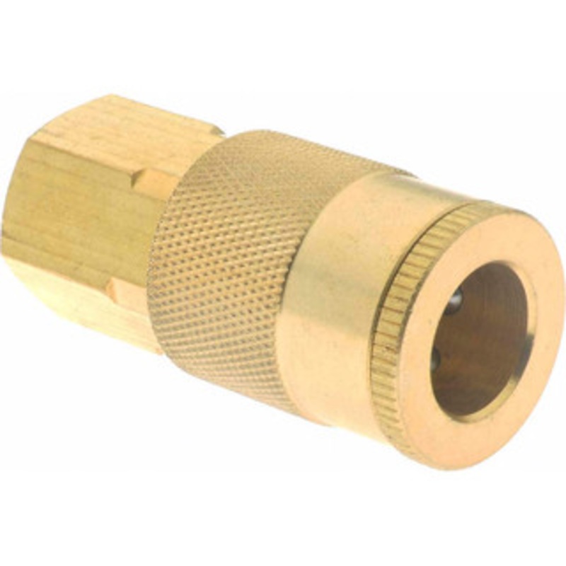 Value Collection 5 Piece 3/8 Body 3/8 NPT 145 psi Brass Industrial Pneumatic Coupling Plug Set Contains 5 Female Couplers 2341373711JP – 60192473