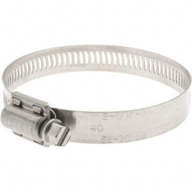 Value Collection SAE Size 40, 52 to 76mm Diam Stainless Steel Heavy Duty Worm Drive Clamp 1/2 Wide, Series SAE J1508 Type F 24133-50 – 31884463