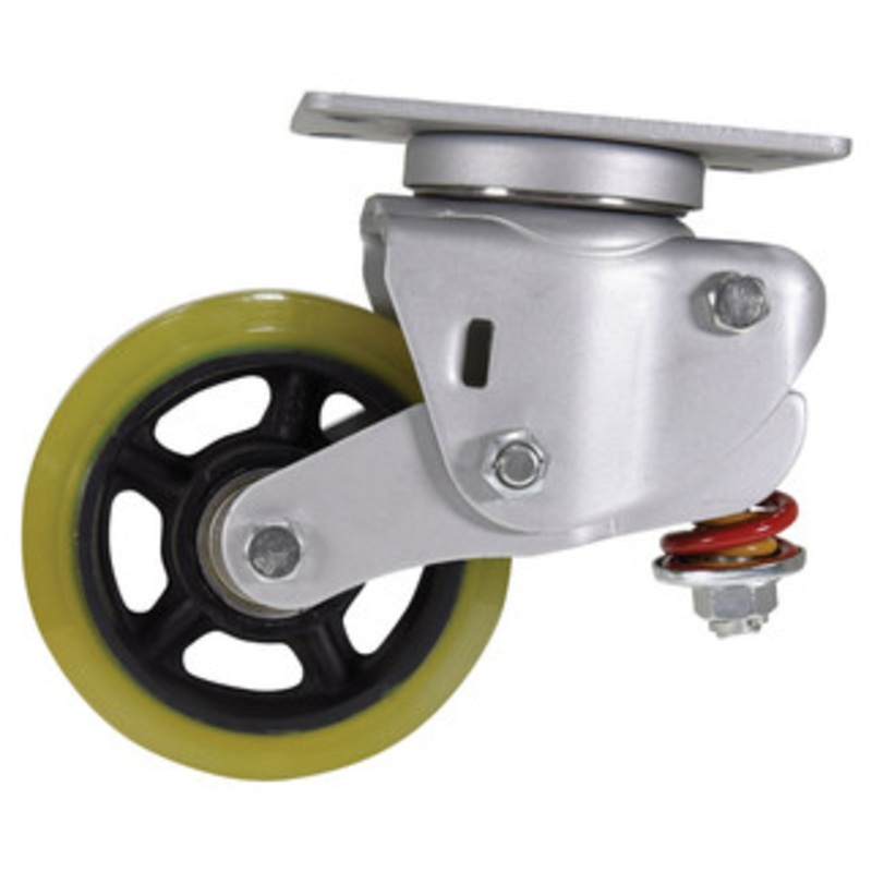 Vestil Japanese Engineered Spring Loaded Towing Casters, Swivel – CST-G80-6X2PU-S