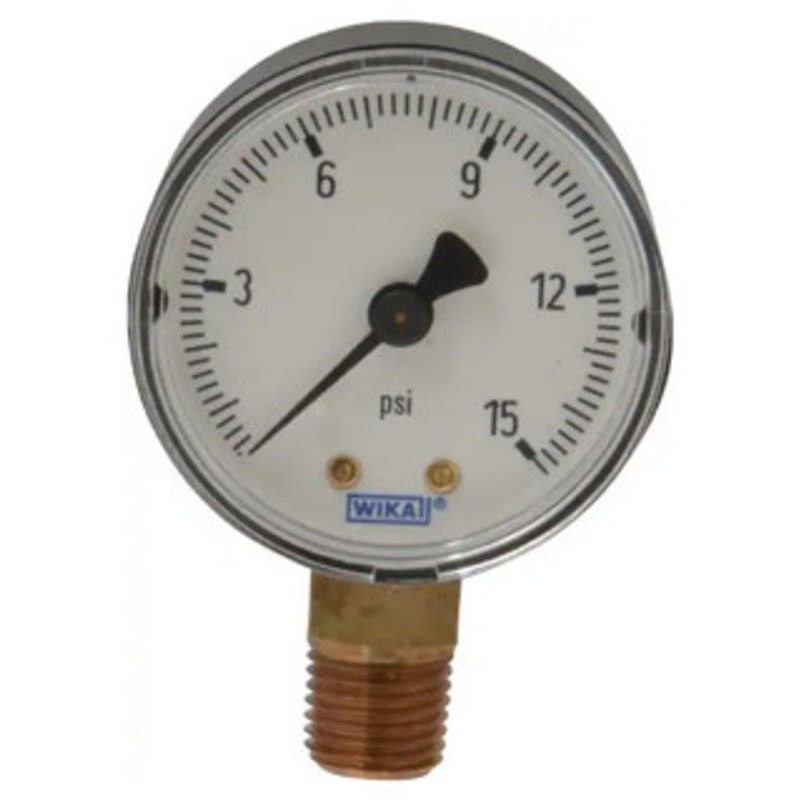 WIKA Pressure Gauge, 0-15 PSI – 4252919